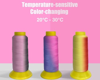 6 colors Thermochromic Cotton Thread Color-Changing Temperature-Sensitive | Unique Sewing, Embroidery Textile Crafts