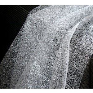 White / Black Mesh Polyester fabric wedding dress  evening dress  apparel  Creative Costume 1/2 yard