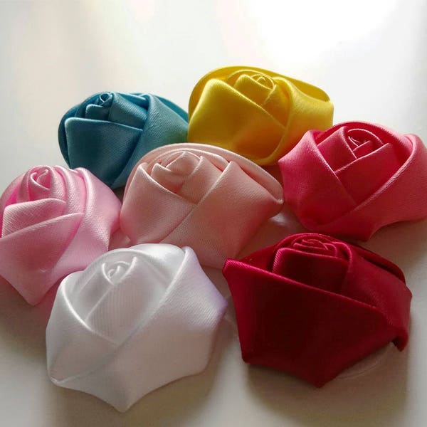 Mini Satin Roses - Etsy