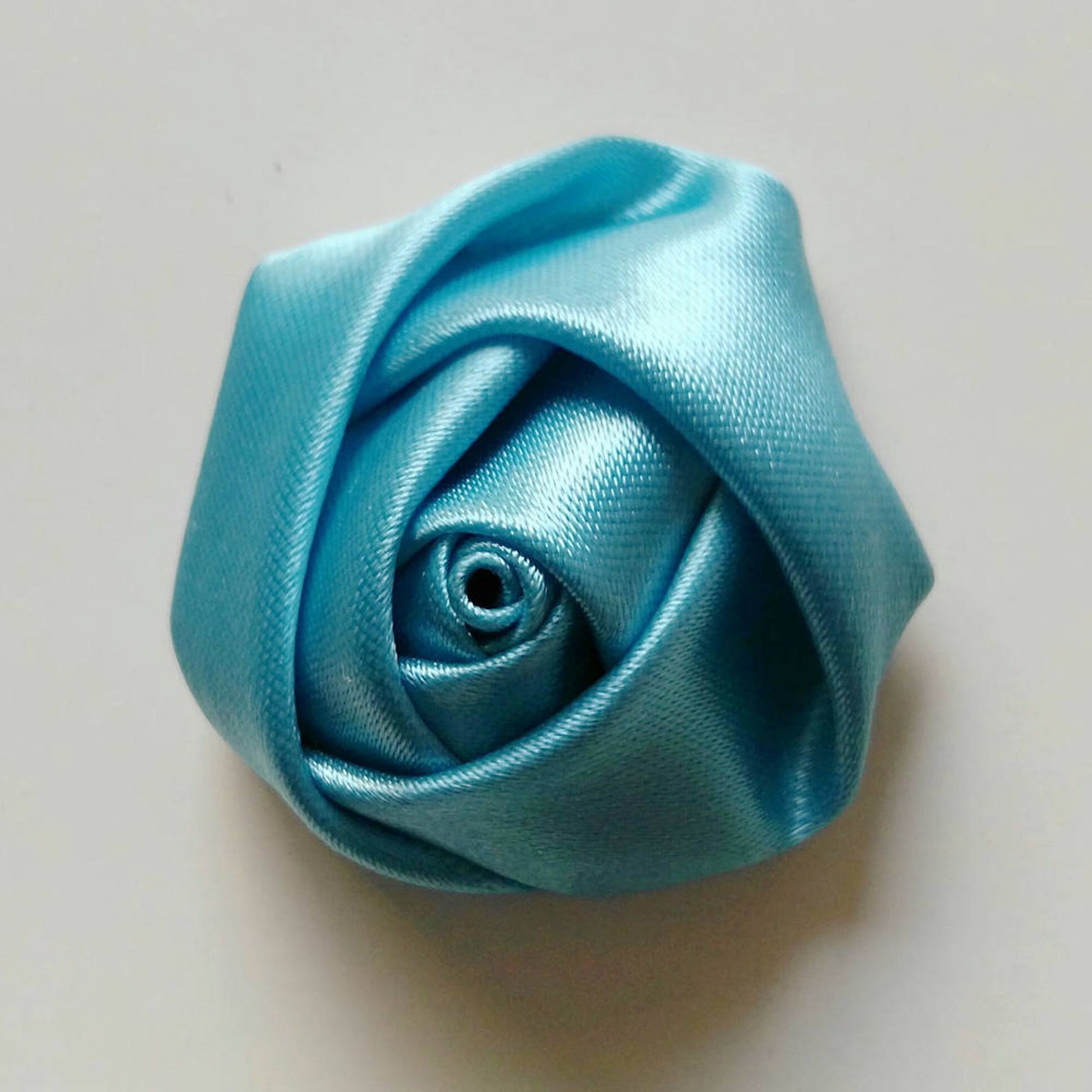 Satin Rosettes Adorable PETITE Matte Satin Rolled Rose | Etsy