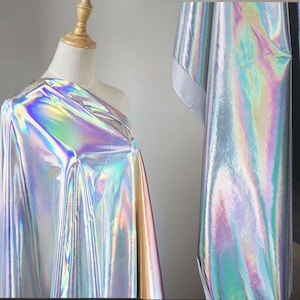 Elastic Symphony Laser TPU Thin Holographic Fabric