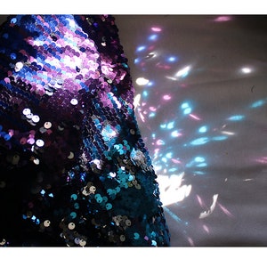 Shiny Sequin Mesh Fabric,Magic color Sequin backdrop,Shimmering Sequin Dress Fabric,Houte Couture Fabric,Iridescent Sequin Fabric