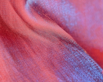 variegated two colored glaze satin reflective polyester fabrics
