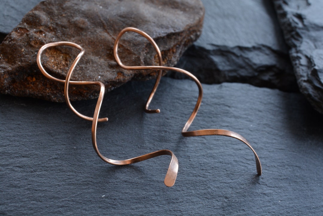 Bronze spiral earrings. Sterling silver DNA Earrings, Bronze helix earrings, corkscrew earrings