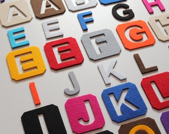 Magnetic Felt Alphabet Set, Double Uppercase Letters