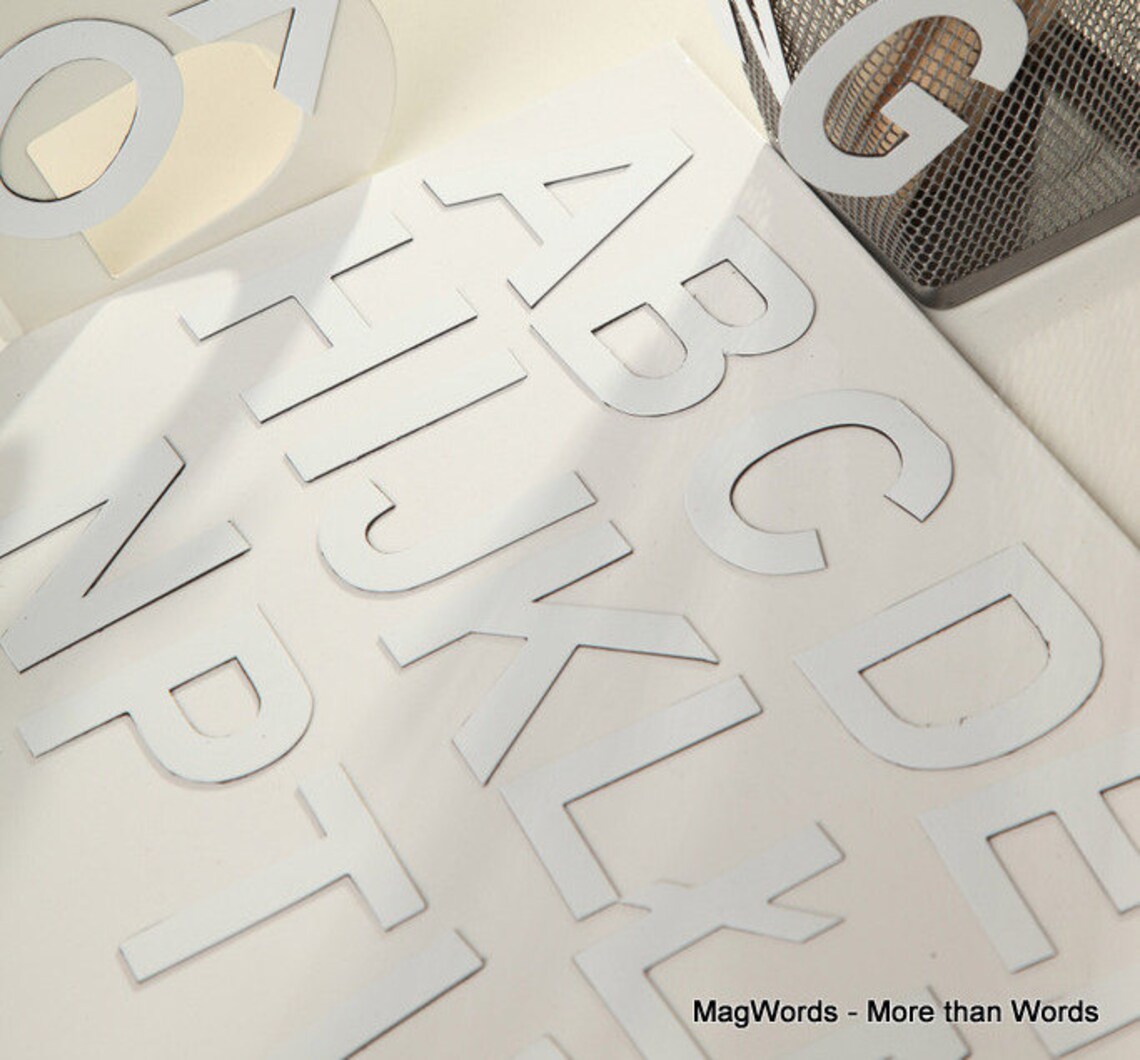 Großbuchstaben WEIßEs Alphabet zum Lesenlernen. Perfekt am - Etsy.de