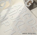 Capital Magnetic Letters, WHITE Alphabet for Learning to Read. Perfect on the Fridge, Magnets for Kids