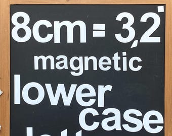 8cm/ 3,2’ Lowercase Magnetic Letters, 34 pcs White Alphabet for price list