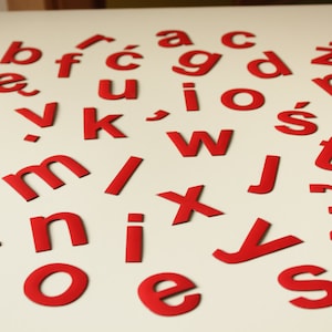 Cartas magnéticas, alfabeto para aprender a leer. Perfecto en la nevera. Imanes para niños