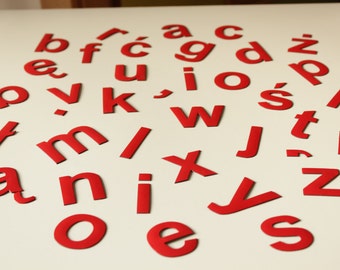 Magnetic Letters, Alphabet for Learning to Read. Perfect on the Fridge. Magnets for Kids