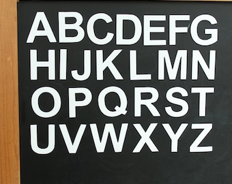 Capital Magnetic Letters, White Uppercase, Alphabet for Learning, Fridge Magnets for Kids