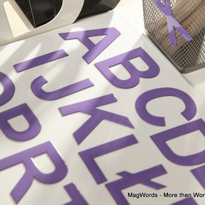 Letras magnéticas mayúsculas, alfabeto para aprender a leer. Perfecto en la nevera, imanes para niños