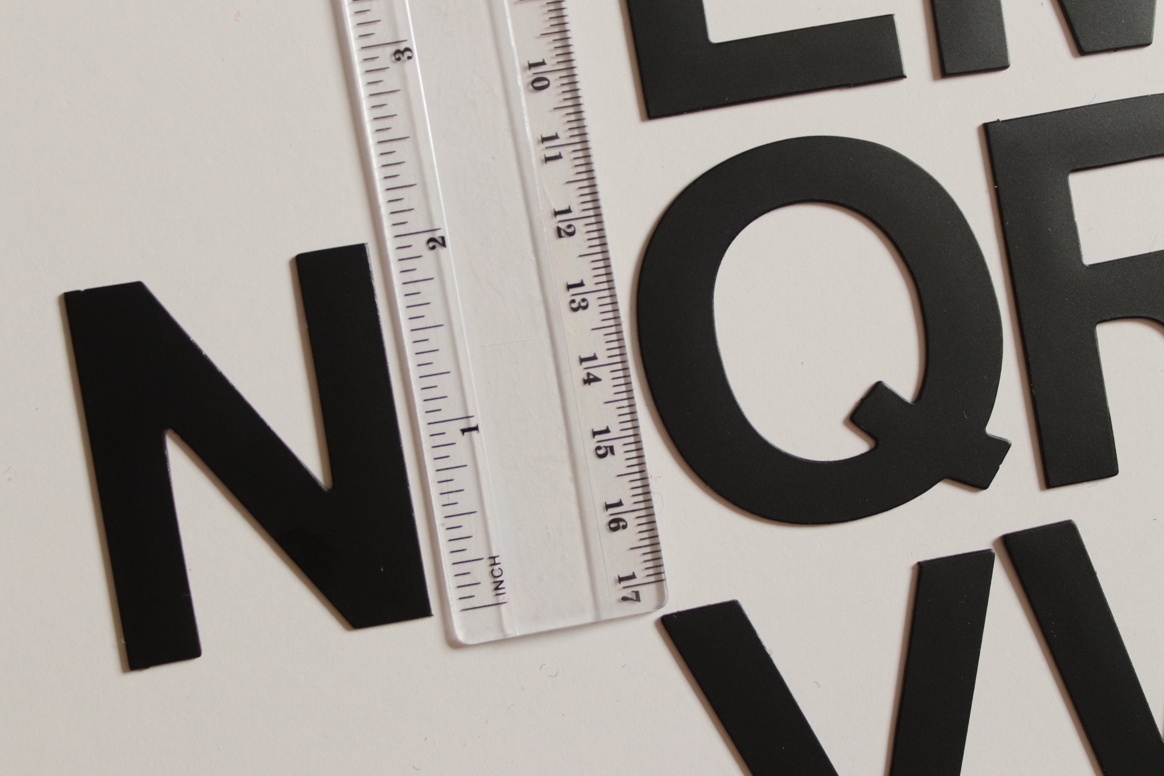 Capital Letters BLACK Alphabet for Learning to Read. Etsy