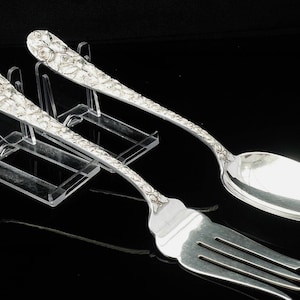American Silver Servers, Sterling, Fork Spoon, Baltimore Schofield, c.1905, Cutlery, Tableware, Antique
