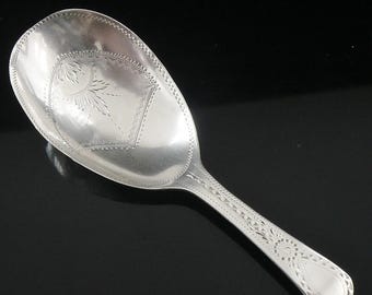 アンティーク スターリングシルバー キャディスプーン、英国製、ティー