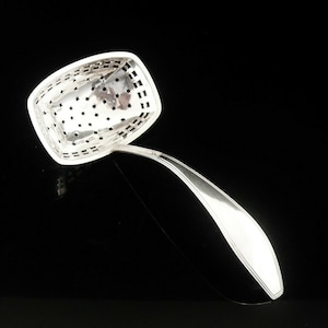 Silver Straining Ladle, Dutch, Tableware, Cutlery, Serving, Dining, Table