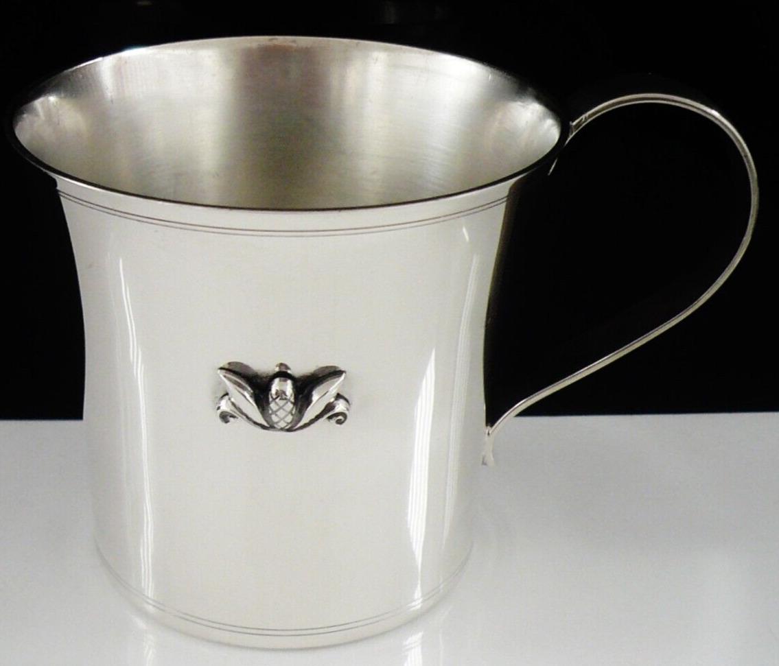 Georg Jensen Sterling Silver Acorn Pattern Mug Cup 1263, Vintage