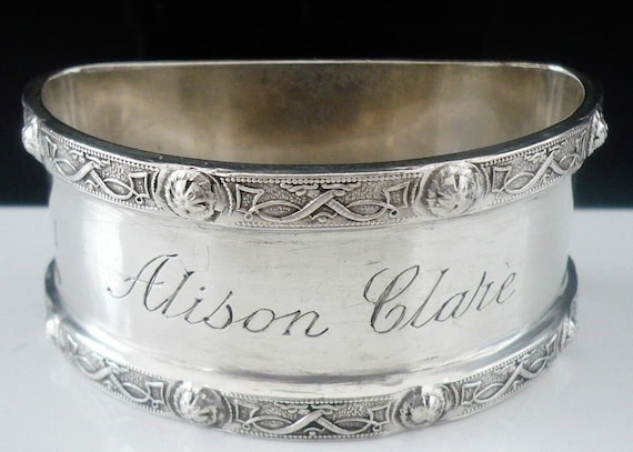 Silver Napkin Ring Sterling Alison Clare Celtic Knot Etsy Australia