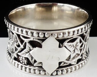 ヴィンテージ スターリングシルバー ナプキンリング：バーミンガム