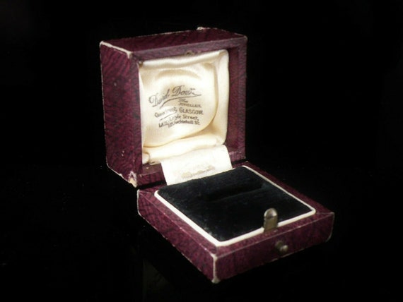Vintage Ring Box Antique Jewel Jewellery Storage David Dow of
