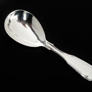 Antique Sterling Silver Caddy Spoon, English, Cutlery, Tableware, Tea, Fiddle & Thread, Henry Holland, Hallmarked London 1857