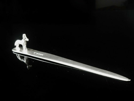 Silver Letter Opener, Sterling, FOX, English, Vintage, Desk