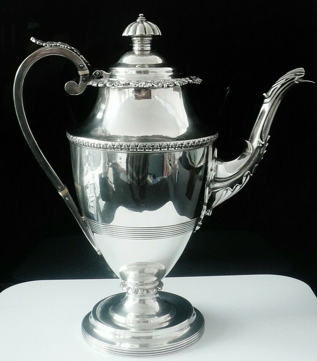 Silver Coffee Pot Sterling Antique 