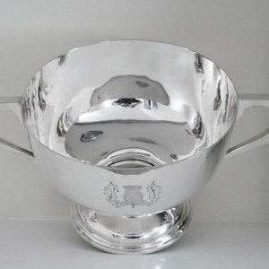 Sterling Silver Trophy Cup, Edwardian, English, Antique, Scottish Thistle, Chester 1906, Jay, Richard Attenborough Co Ltd 1975g