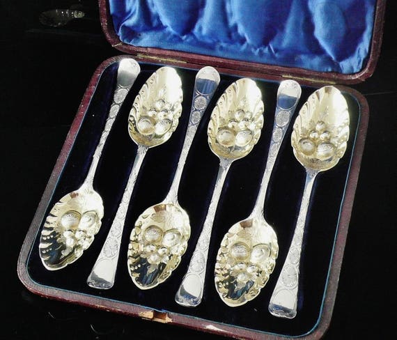 Antique berry spoons sale