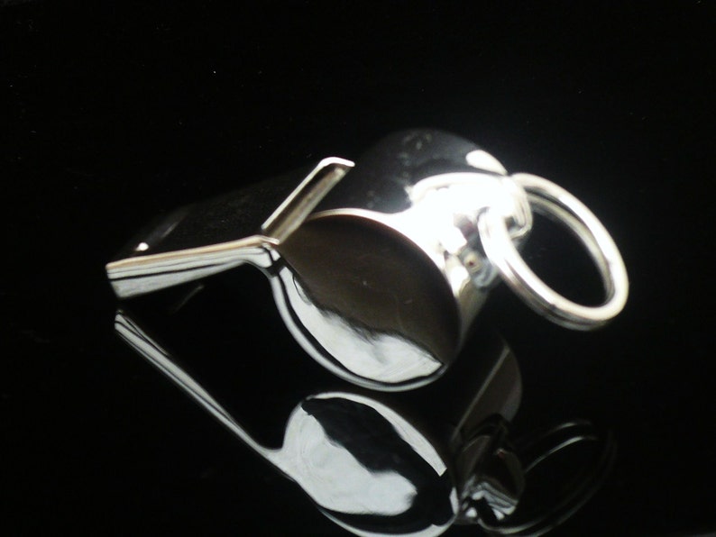Sterling Silver Referee's Sports Whistle Football Coach Etsy