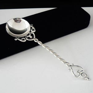 Scottish Sterling Silver Melon Ball Scoop Spoon, Boxed, Cutlery, Vintage, Tableware, Isle of Mull Silver Co, Hallmarked Edinburgh 1993