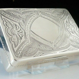 Silver Snuff Box, Large, Sterling, Gilt, American, Antique, Attractive, Wood & Hughes, Tobacco, Hallmarked New York c.1870