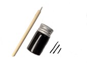 Organic Vegan Zero Waste Eyeliner, Liquid Eyeliner, Zero Waste Makeup, Plastic Free Makeup, Cruelty Free Makeup, Gift for Her