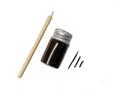 Brown Vegan Zero Waste Eyeliner, Liquid Eyeliner, Zero Waste Makeup, Organic Eyeliner, Plastic Free Makeup, Cruelty Free, Gift for Her