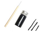 Organic Vegan Eyeliner, Natural Liquid Eyeliner, Zero Waste Makeup, Plastic Free Makeup, Cruelty Free Makeup, Eco Friendly Bridesmaid Gift