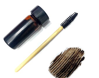 Dark Brown Tinted Vegan Eyebrow Mascara / Brow Gel / Zero Waste