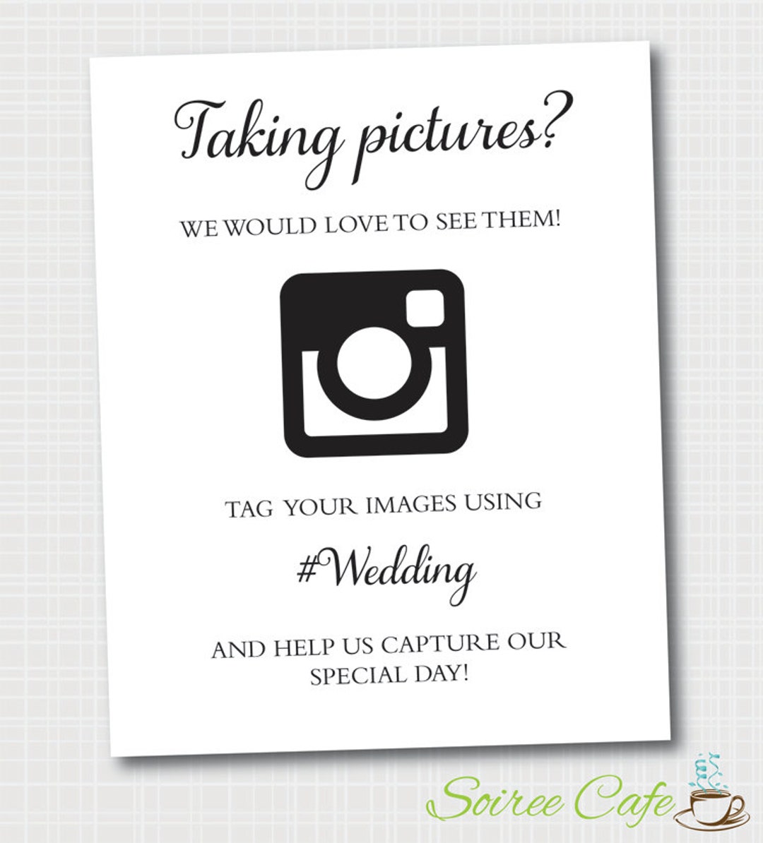 Hashtag Wedding Photo Sign, Instagram Wedding Sign, Picture Sign, Digital File 8x10 Printable - Etsy hashtag-wedding-photo-sign-instagram-wedding-sign-picture-sign-digital-file-8x10-printable-etsy