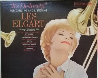 Les Elgart, It's De-Lovely, Vintage Record Album, Vinyl LP, Music for Dancing and Listening, American Bandleader and Trumpeter, Swing Jazz,