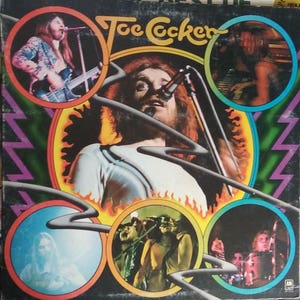 Joe Cocker, Self-Titled Album, Vintage Record Album, Vinyl LP, Classic Rock and Roll Music, Rare Obscure, English Singer