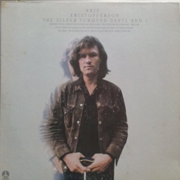Kris Kristofferson, The Silver Tongues Devil and I, Vintage Record Album, Vinyl LP, Country Pop Music, American Singer Songwriter, Actor
