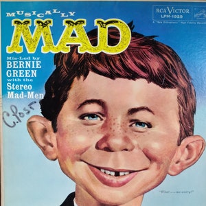 Bernie Green with the Stereo Mad-Men, Musically MAD, MAD Magazine Parody Album, Vintage Record Album, Vinyl LP, Classic Comedy Parody Songs