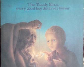 The Moody Blues, Every Good Boy Deserves Favour, Vintage Record Album, Vinyl LP, Classic Rock Music, British Rock Band, Rock Fusion