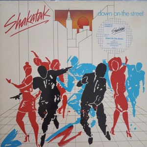 Shakatak, Down on the Street, Vintage Record Album, Vinyl LP, Classic Jazz Funk, British Jazz Funk Band, Promo Copy