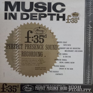 Music in Depth, Various Artists, Compilation Album, Mercury Records, Vintage Record Album, Vinyl LP, New Breakthrough in Sound Engineering