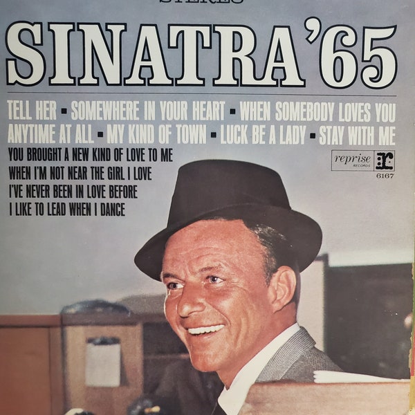 Frank Sinatra, '65, Vintage Record Album, Vinyl LP, Classic Crooner Music, Easy Listening, Ballads, Jazzy Popular Music, American Singer