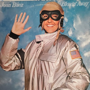 Joan Baez, Blowin' Away, Vintage Record Album, Vinyl LP, Classic Holiday Music, American Singer, Songwriter, Activist, Folk, Pop, Country