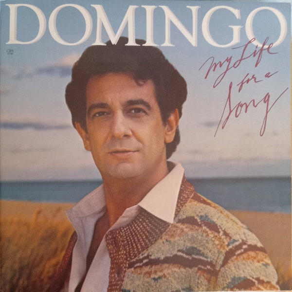 Placido Domingo, My Life for a Song, Vintage Record Album, Vinyl LP, Classic Operetta Music, Spanish Opera Singer and Conductor