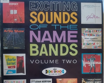 Exciting Sounds of the Name Bands Volume Two, Original Artists, Maxwell Davis, Vintage Vinyl Record Album, Big Band Jazz Music