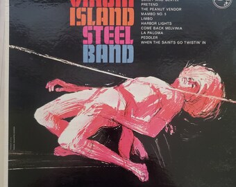 Heartsille Benjamin's Virgin Island Steel Band, Vintage Vinyl Record Album, Classic Island Folk Music, Reggae Steel Band