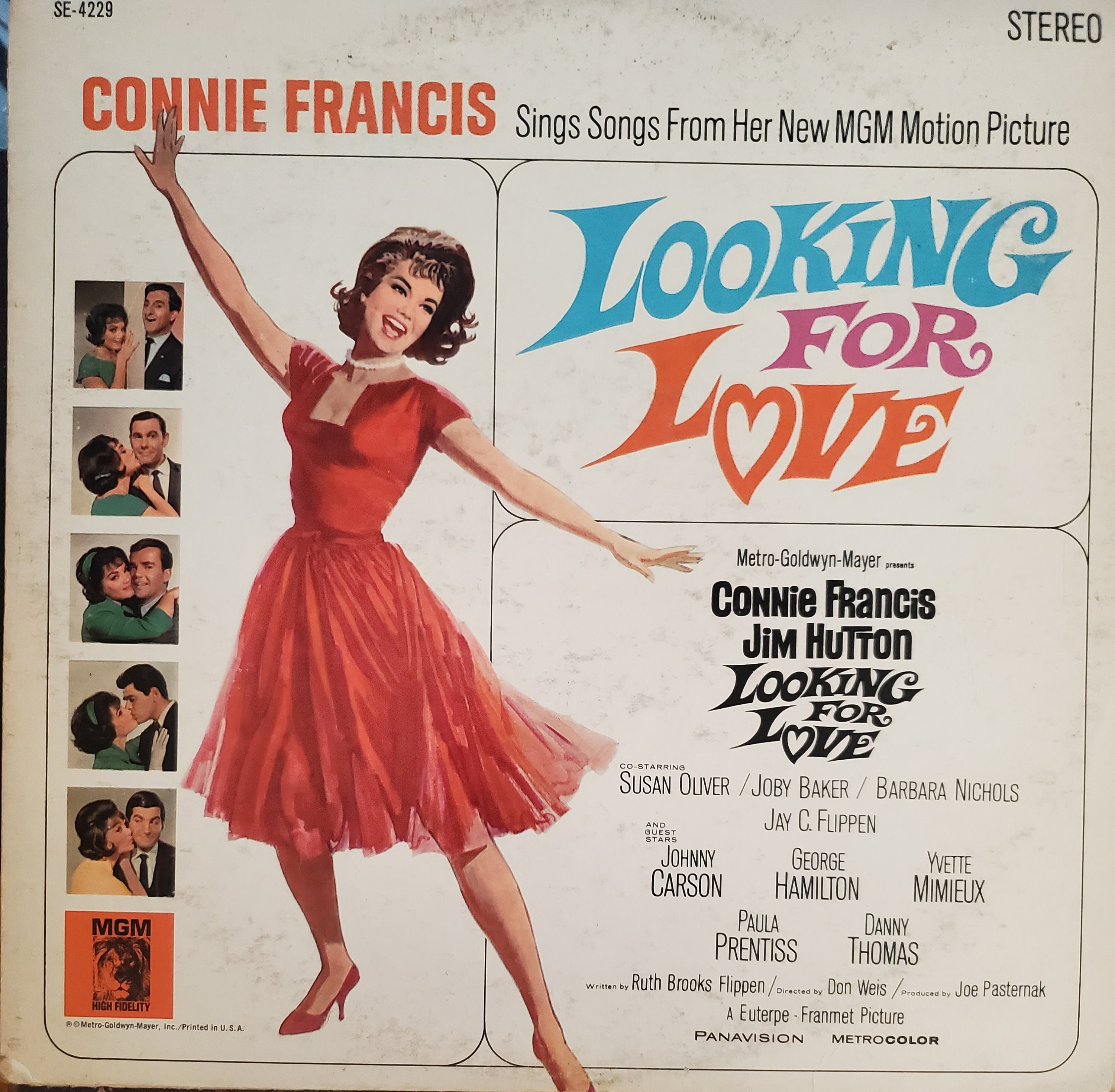 Connie Francis, Looking for Love, Movie Soundtrack, Vintage Record 